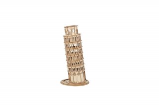 Torre inclinada (kit de madera cortada con láser)
