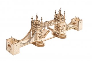 London Tower Bridge 3D laser cut wooden model/puzzle construction set 