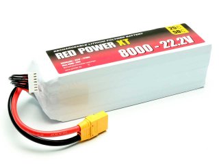 LiPo Akku RED POWER XT 8000 - 22,2V
