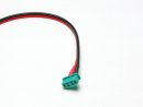 Conector macho MPX 6-pol verde con cable