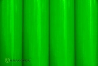 Bügelfolie Oracover fluoresz. grün (2 Meter)