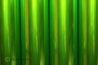 Film termorretráctil Oracover verde claro transparente (2 metros)