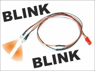 LED &Oslash; 3mm Kabel blinkend (orange)