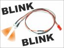 LED &Oslash; 3mm Kabel blinkend (orange)