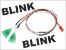 LED Ø 3mm Kabel blinkend (grün)