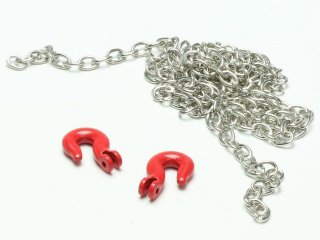 Gancho (rojo) con cadena