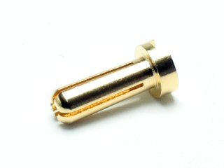 Gold Plug flat style 4.0mm / 10 pcs.