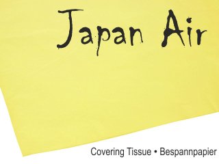 Papier de couverture JAPAN AIR 16g jaune 500 x 690 mm (10 pièces)